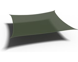 Platinum Sun & Shade - Coolfit - Schaduwdoek – Vierkant - 500x500cm – Olijf – 5 jaar garantie - 95% UV protectie – Sterk geweven 285 g/m² - Hoge kleurechtheid