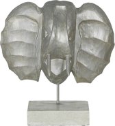 Decoratieve figuren Zilverkleurig Olifant 35 x 21 x 35 cm
