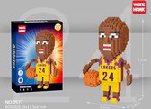 Bouwset - Basketspeler Lakers 24 - Miniblocks - bouwset / 3D puzzel - 401 bouwsteentjes