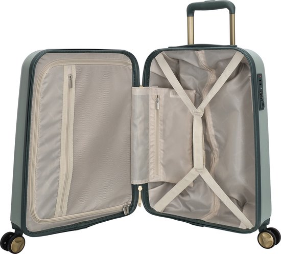 Castillo London Nice Travel Handbagage Koffer - 55 cm - 35 Liter - TSA Slot - Lichtgroen - Charm London