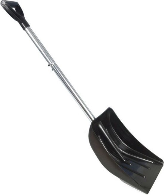 KADAX Aluminium Sneeuwschep Met Houten Steel en D-Greep - Ergonomische en Robuuste Sneeuwruimer (50 cm Breed
