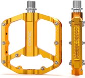 Fietspedalen met reflectoren 9/16 inch CNC aluminium MTB-pedalen Lichtgewicht antislip voor mountainbike, stadsfiets, racefiets