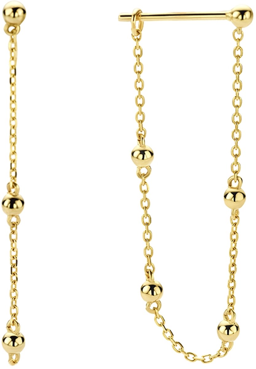 Jackie Bulles deBrux.Earrings 14 Karaat Goud