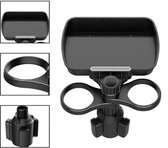Dual Cup Holder - Expander - verstelbaar voor 360 ° - roterende multifunctionele autostoel bekerhouder - snack tray drinkhouder