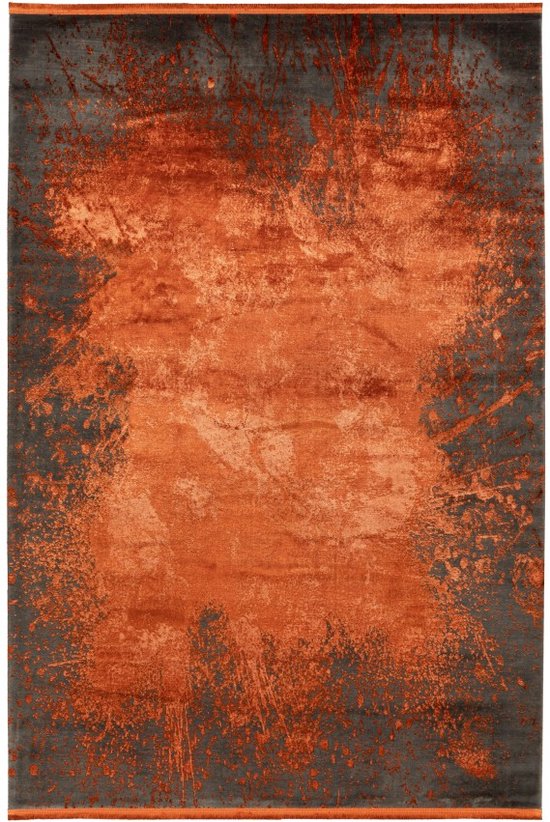 Elysee | Laagpolig Vloerkleed | Terra | Hoogwaardige Kwaliteit | 80x150 cm
