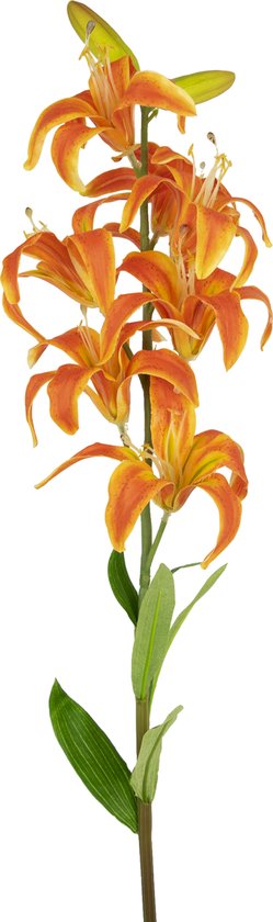 Kunstbloem Martagon Lelie 78 cm oranje