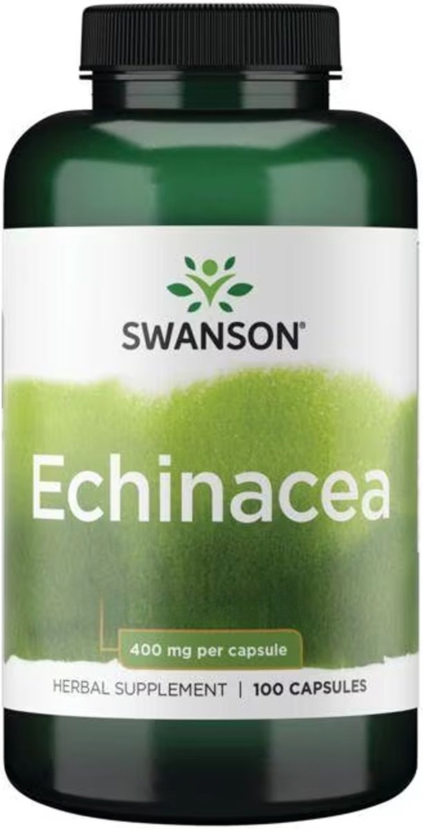 Goedkoopste Swanson - Echinacea - Echinacea purpurea Kruid - 400mg - 100 Capsules