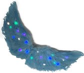 Ailes d'ange bleu clair avec lumières pour Adultes (taille L)