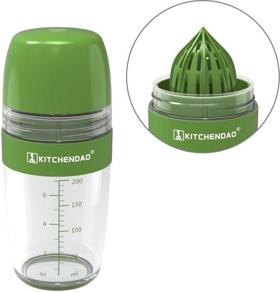 Foto: 2 in 1 salade dressing shaker met sappers schenktuit lekvrij maatbeker saladedressing container vaatwasmachinebestendig bpa vrij dressingcontainer saladedressing shaker 250 ml