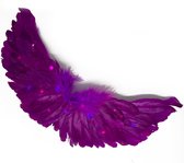 Ailes d'ange violettes avec lumières pour Adultes (taille L)
