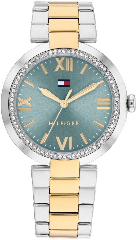 Tommy Hilfiger TH1782680 Alice Dames Horloge - Mineraalglas - Staal - Zilverkleurig - 34 mm breed - Quartz - Vouw/Vlindersluiting - 3 ATM (spatwater)