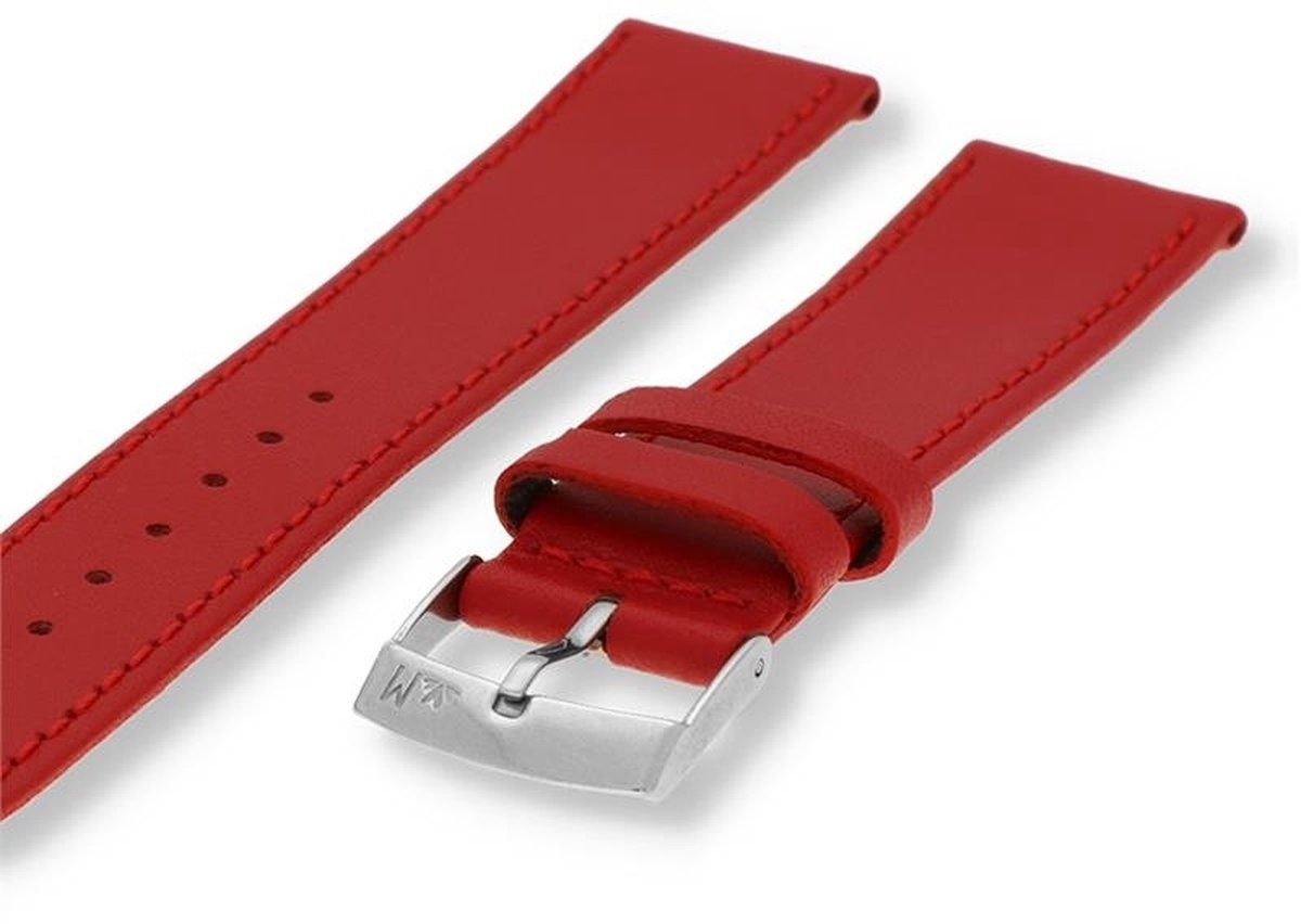 Morellato Horlogebandje - Morellato horlogeband X2619 Sprint - leer - Rood - bandbreedte 14.00 mm