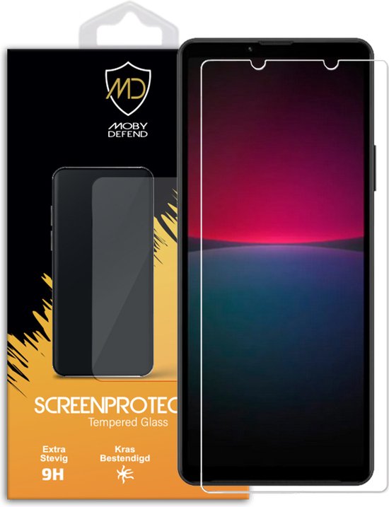 Sony Xperia 10 IV Screenprotector - MobyDefend Case-Friendly Screensaver - Gehard Glas - Glasplaatje Geschikt Voor Sony Xperia 10 IV