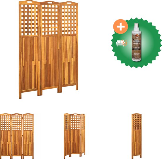 vidaXL Kamerscherm 3 panelen poly rattan bruin vidaXL Kamerscherm 3 panelen poly rattan bruin