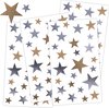 gouden en zilveren sterren stickers