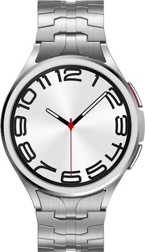 Bracelet en acier - acier inoxydable - adapté pour Samsung Galaxy Watch 6 / Watch 6 Classic / Watch 5 / Watch 5 Pro / Watch 4 / Watch 4 Classic - argent
