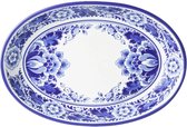 Serveerschaal - ovaal - 28 cm - Delfts blauw - serveerbord - Heinen Delfts blauw - Holland souvenir - cadeau voor vrouw