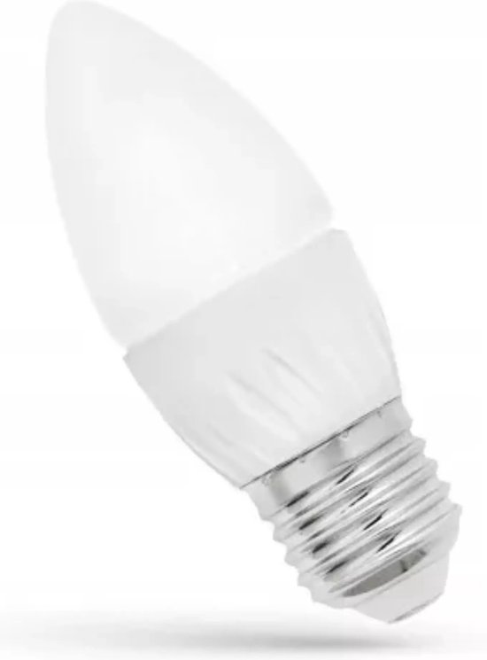 Spectrum - LED lamp E27 - C37 6W vervangt 40-60W - 3000K warm wit licht