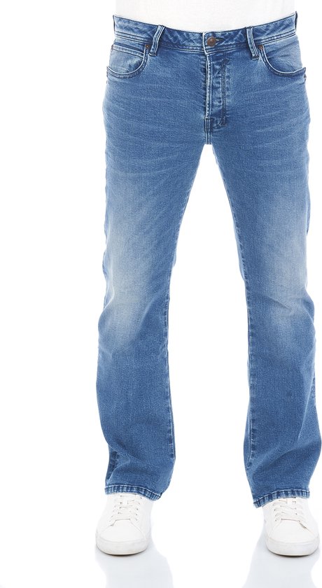 LTB Heren Jeans Broeken Roden bootcut Fit Blauw 32W / 34L Volwassenen Denim Jeansbroek