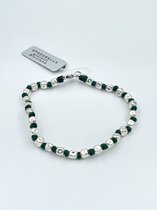Spadarella Gioielli - SPBR03- bracelet - argent 925 - 5mm - vert foncé 757 - 17 cm