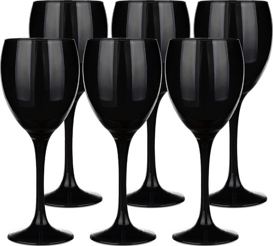 Foto: Glasmark wijnglazen 12x black collection 300 ml glas