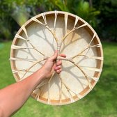 LIDAH® Sjamanendrum 40cm - Natuurlijke Sjamaanse Shaman Drum - Sjamanen Percussie voor Volwassenen - Spirituele Sjamaan Trommel