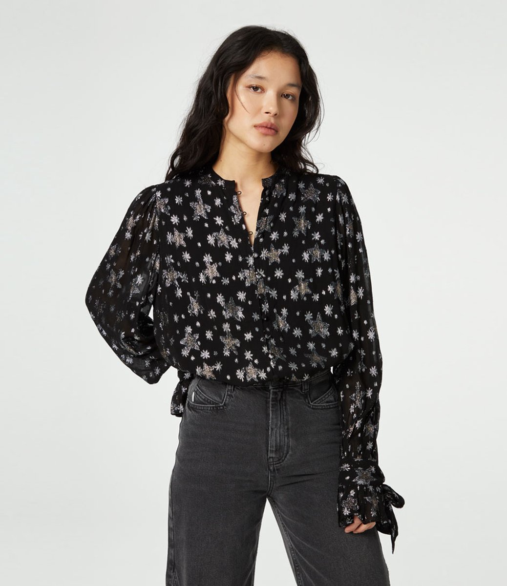 Fabienne Chapot Kylie Blouse Dames - Jurken - Zwart - Maat 34