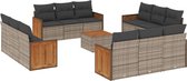 vidaXL-13-delige-Loungeset-met-kussens-poly-rattan-grijs