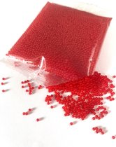 Boules - 10 000 pièces - 7-8 mm - Rouge - Orbeez - Boules absorbant l'eau - Boules d'eau - Boules de gel Transparent - Perles d'eau - Perles d'eau