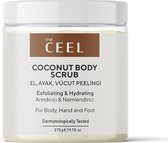 Hydraterende, voedende en zuiverende lichaamspeeling met kokosextract - Coconut Body Scrub - body peeling scrub voor lichaam, handen en voeten - 275gr