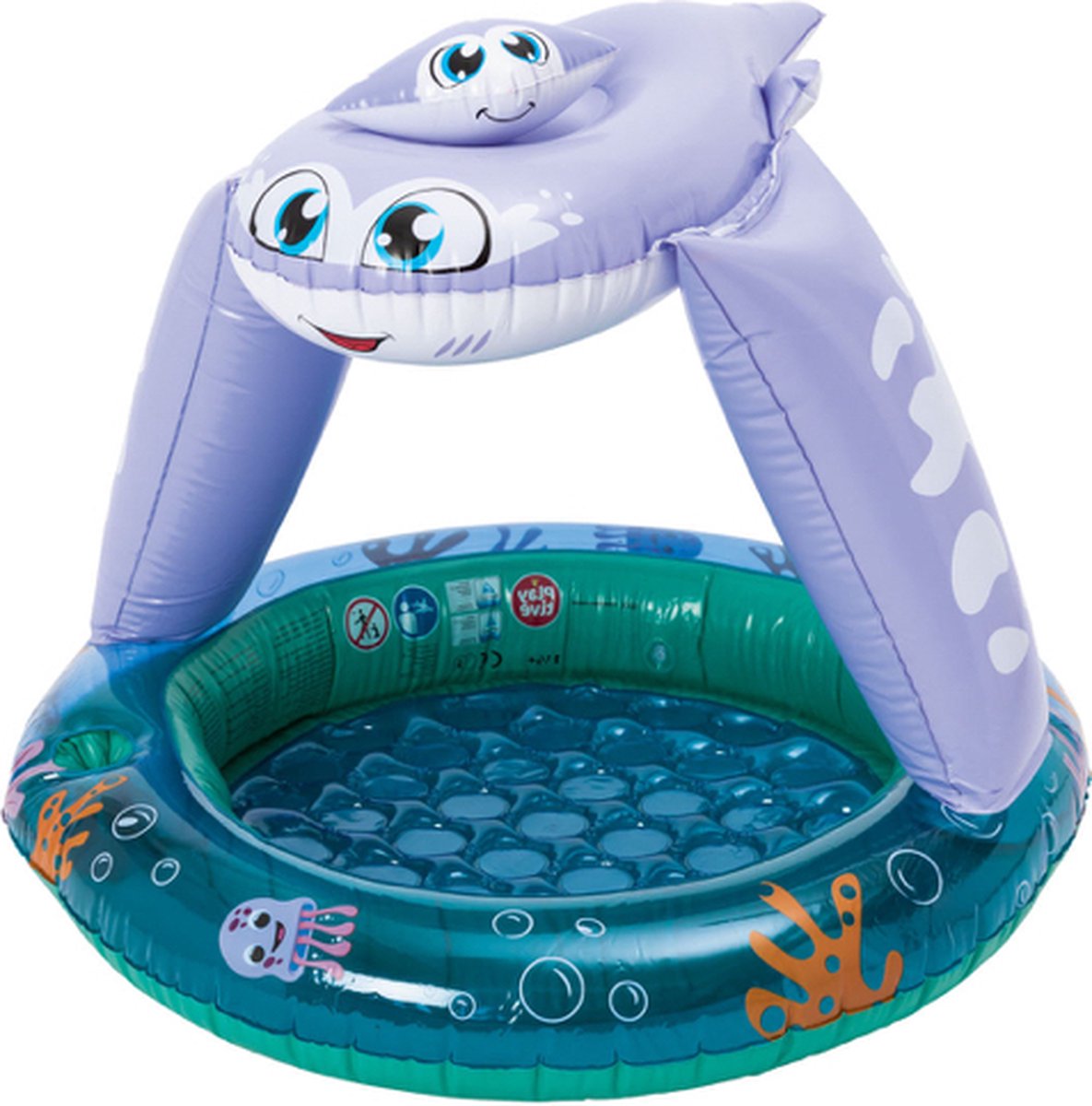 Playtive Peuterzwembadje met luchtkussenbodem kinderzwembad baby zwembad pierenbadje opblaas zwembad zwembaden opblaaszwembad zwembadje kind
