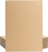 Belle Vous Bruin A4 Gegolfd Verpakking Karton Vellen (24Pak) – 3 mm Dik Plat Verpakt Kartonnen Board Voor Versturen, Kunst, Hobby en Verpakking