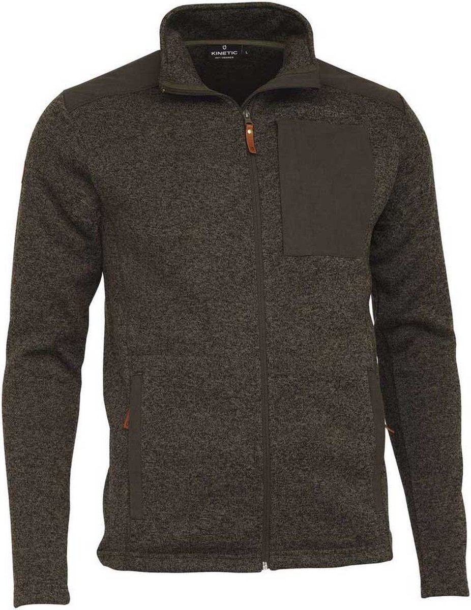 Kinetic Upland Knit Fleece Met Volledige Rits Groen XL Man