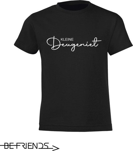 Be Friends T-Shirt - Kleine deugeniet - Kinderen - Zwart - Maat 2 jaar