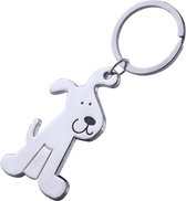 CHPN - Sleutelhanger - Honden-Sleutelhanger - Hond - Dog - Zilverkleurig - Hondenliefhebbers - cadeau - Dierendag - Sleutelhanger met honden afbeelding