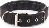 Igoods Halsband - Halsband voor Honden - Verstelbaar - Nylon - 50cm - Zwart