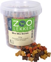 Zoolekker Mini Mix - hondensnoepjes - Bones 500 gram