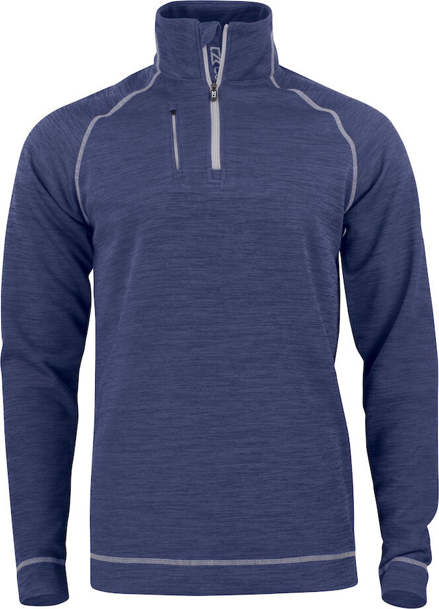 Cutter & Buck Chambers Half Zip Heren 358412 - Denim Melange - S
