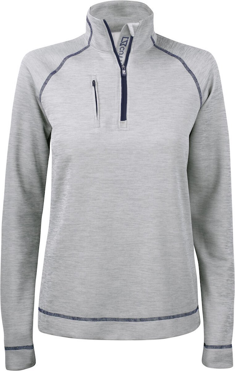 Cutter & Buck Chambers Half Zip Dames 358413 - Grijs Melange - XL