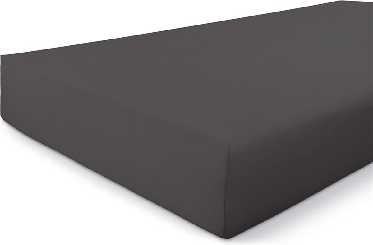 Walra Hoeslaken Jersey Stretch - 160x220 - 100% Katoen - Antraciet