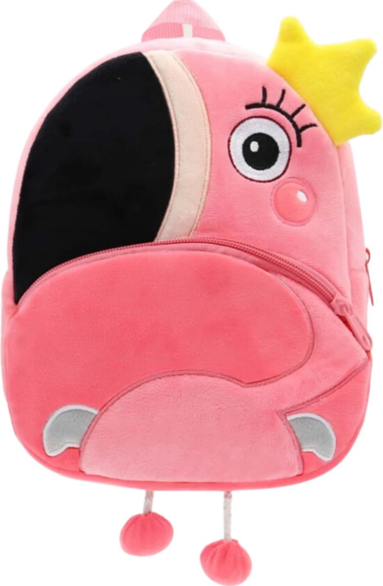 BoefieBoef Flamingo Peuter Rugzak/Rugtas -Schattige Dieren Kinder Rugtas 0-5 Jaar - Baby Backpack voor Peuterspeelzaal / Kerst Cadeau - Ideaal voor Peuters & Kleuters