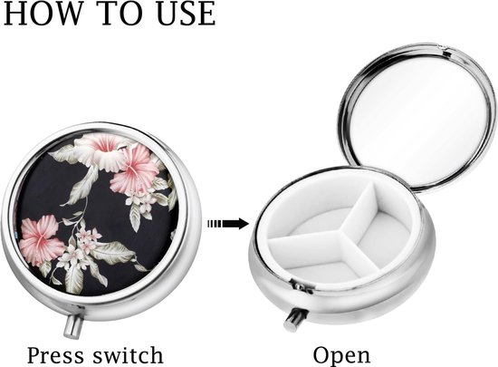 Petit Pilulier De Voyage Tout Simple – Boîte à Pilules Portable Et Légère