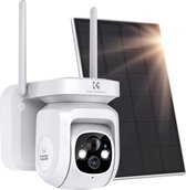 K&F Concept - Outdoor Bewakingslamp met Bewegingsdetectie - Draadloze Spotlight voor Buitengebruik - Helder LED Licht - Weerbestendig - Geïntegreerde Camera - Beveiligingssysteem met Smartphone Connectiviteit