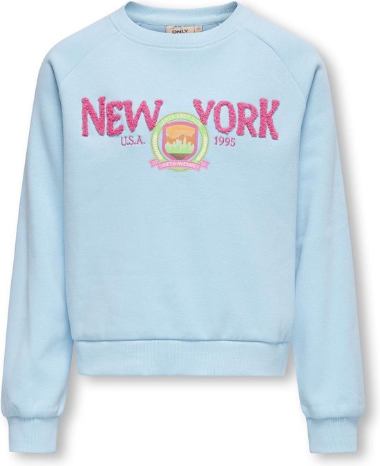 ONLY KOGGOLDIE L/S NYC O-NECK BOX SWT Meisjes Trui - Maat 134/140