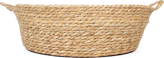 Duvoplus - Kat - Laguna Zeegras Kattenmand & Kussen L - 44x44x14cm Beige/wit - 162288