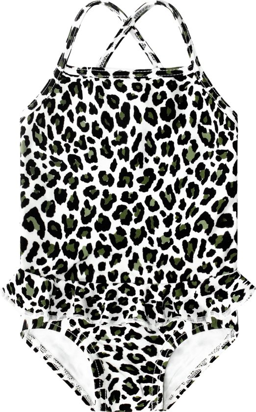 Doorweekt volwassene strelen Your Wishes – Badpak – Wit – Leopard Camo – Maat 62/68 | bol.com