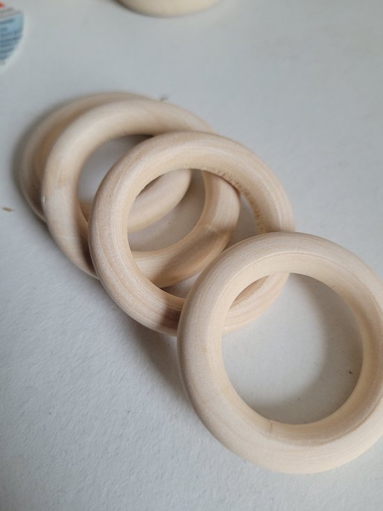 Houten hartuitsparingen, 130 stuks 3,15 inch onafgewerkte