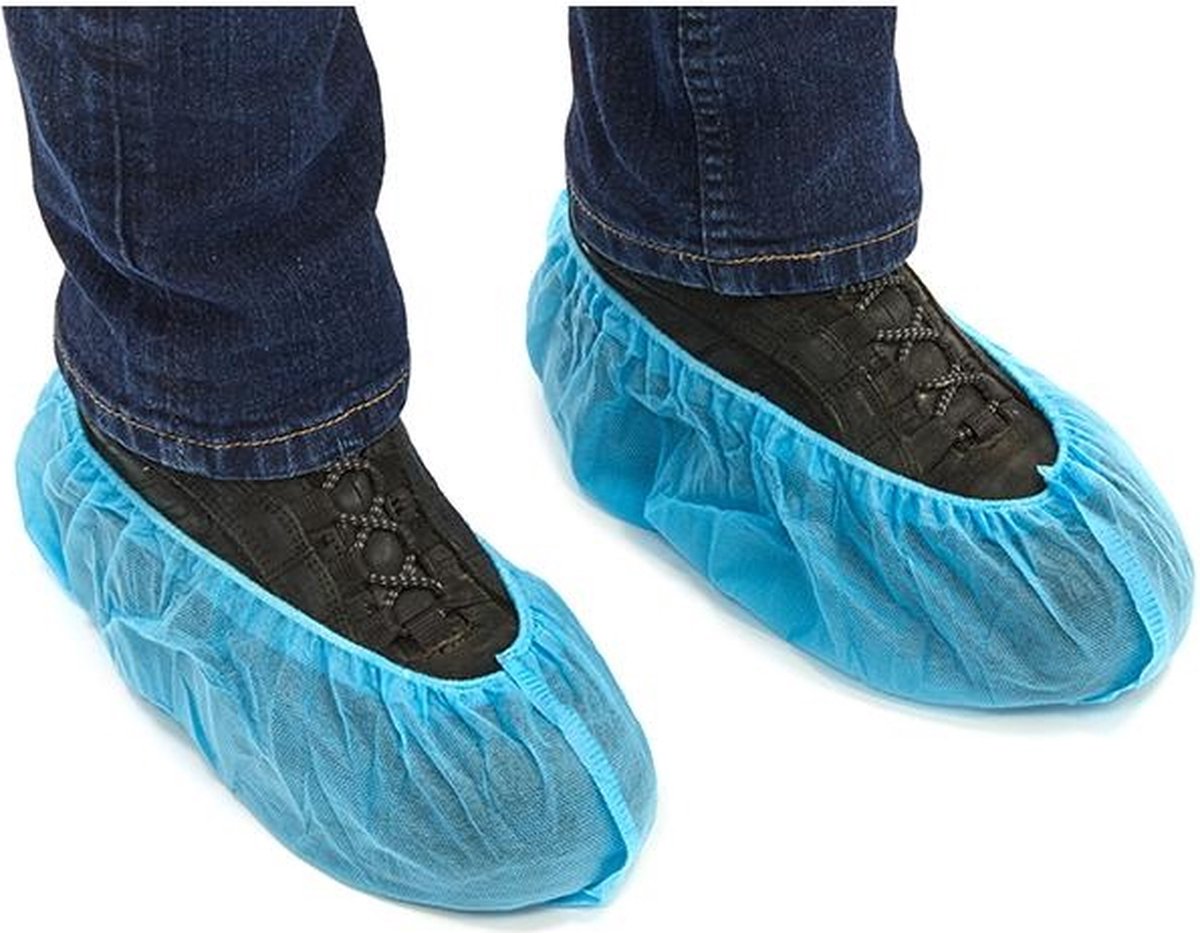 Goedkoopste Romed schoenovertrek anti-slip 100 stuks Romed - Blauw - Meer grip hebt en minder snel uitglijdt - Anti slip onderkant