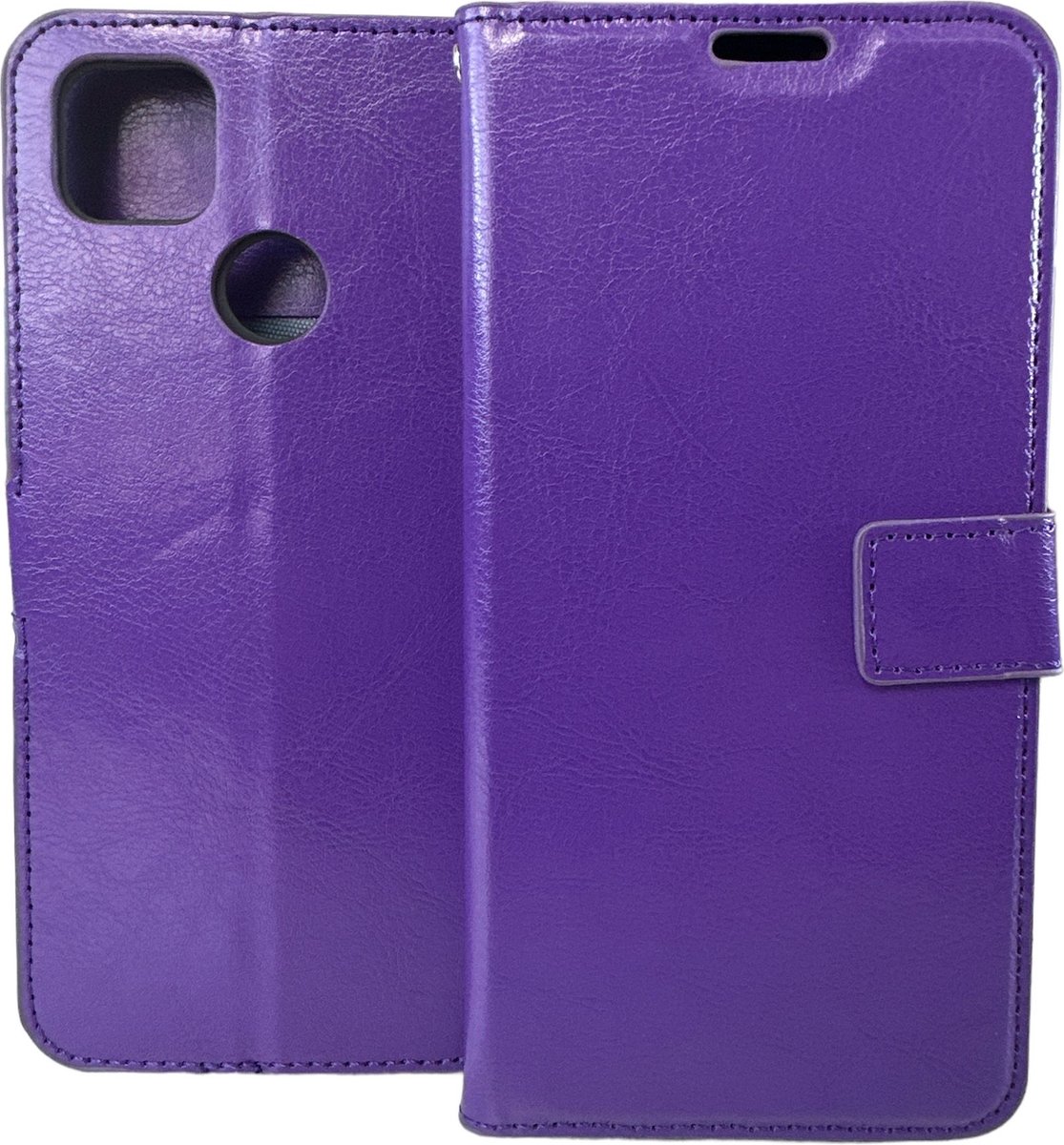 Portemonnee Book Case Hoesje Geschikt voor: Xiaomi Redmi 9C - Paars