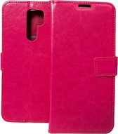 Portemonnee Book Case Hoesje Geschikt voor: Xiaomi Redmi 9 - Roze